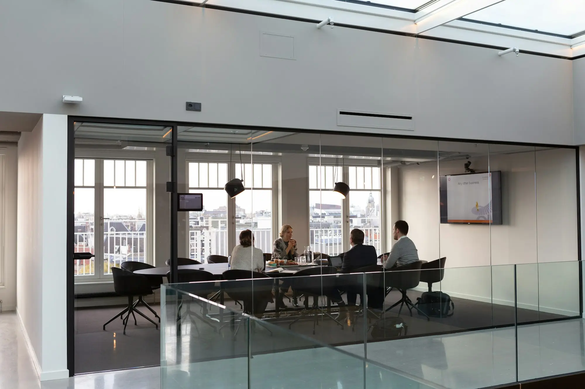 Accountant team office meeting