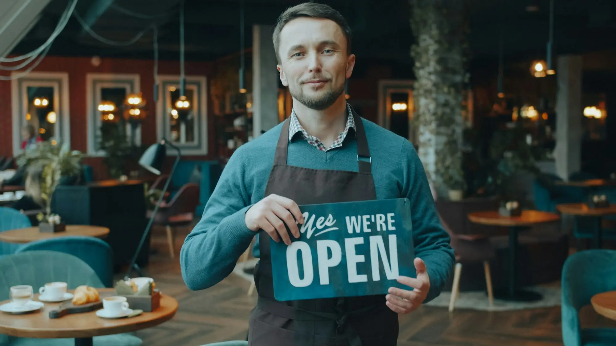 Cafe owner EFTPOS terminal