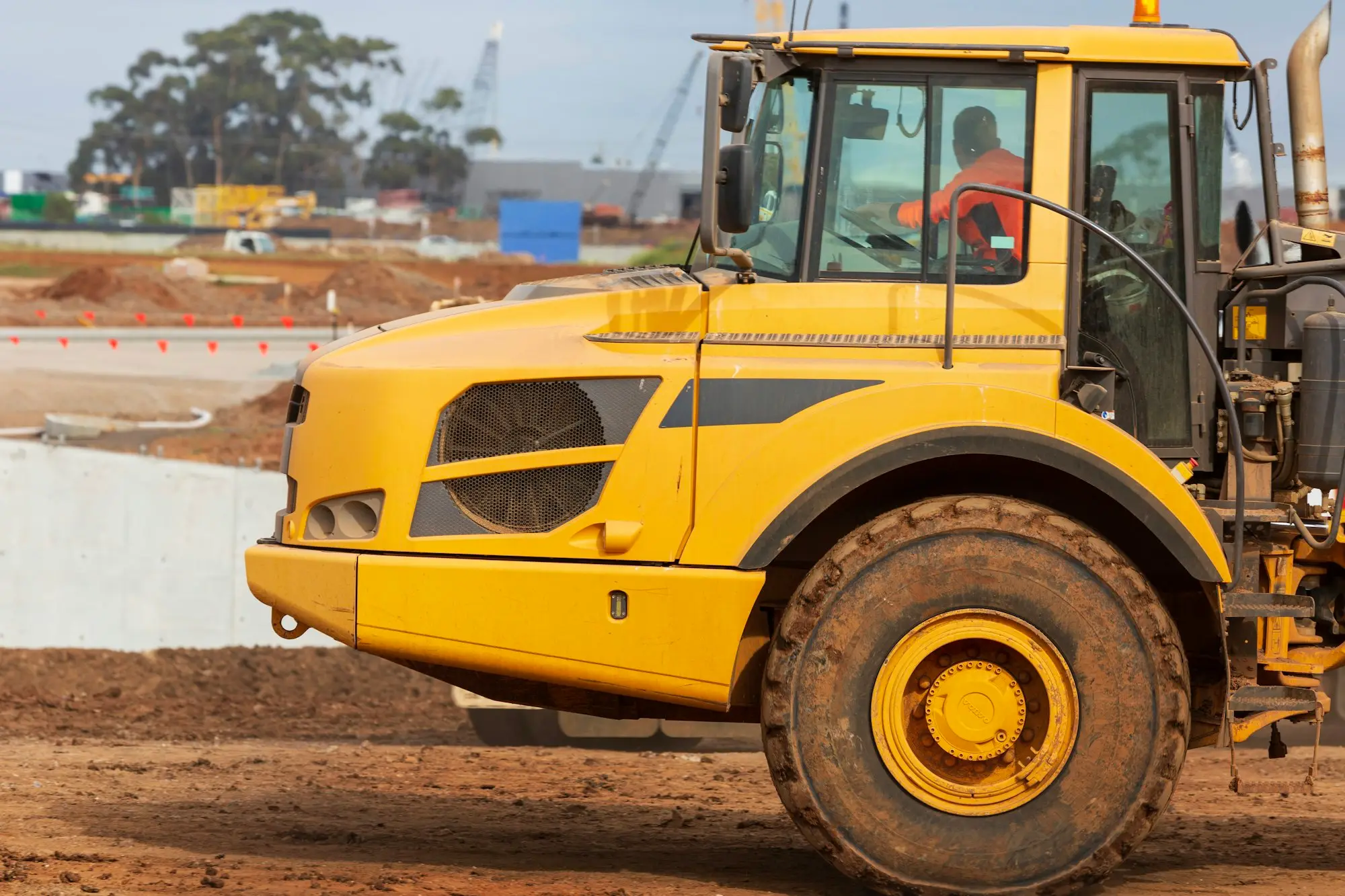 Contractor checking overdue invoices ute