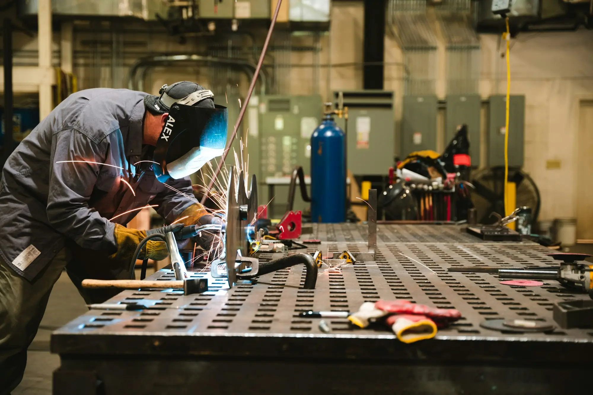 Workshop fabrication in an Australian small business setting