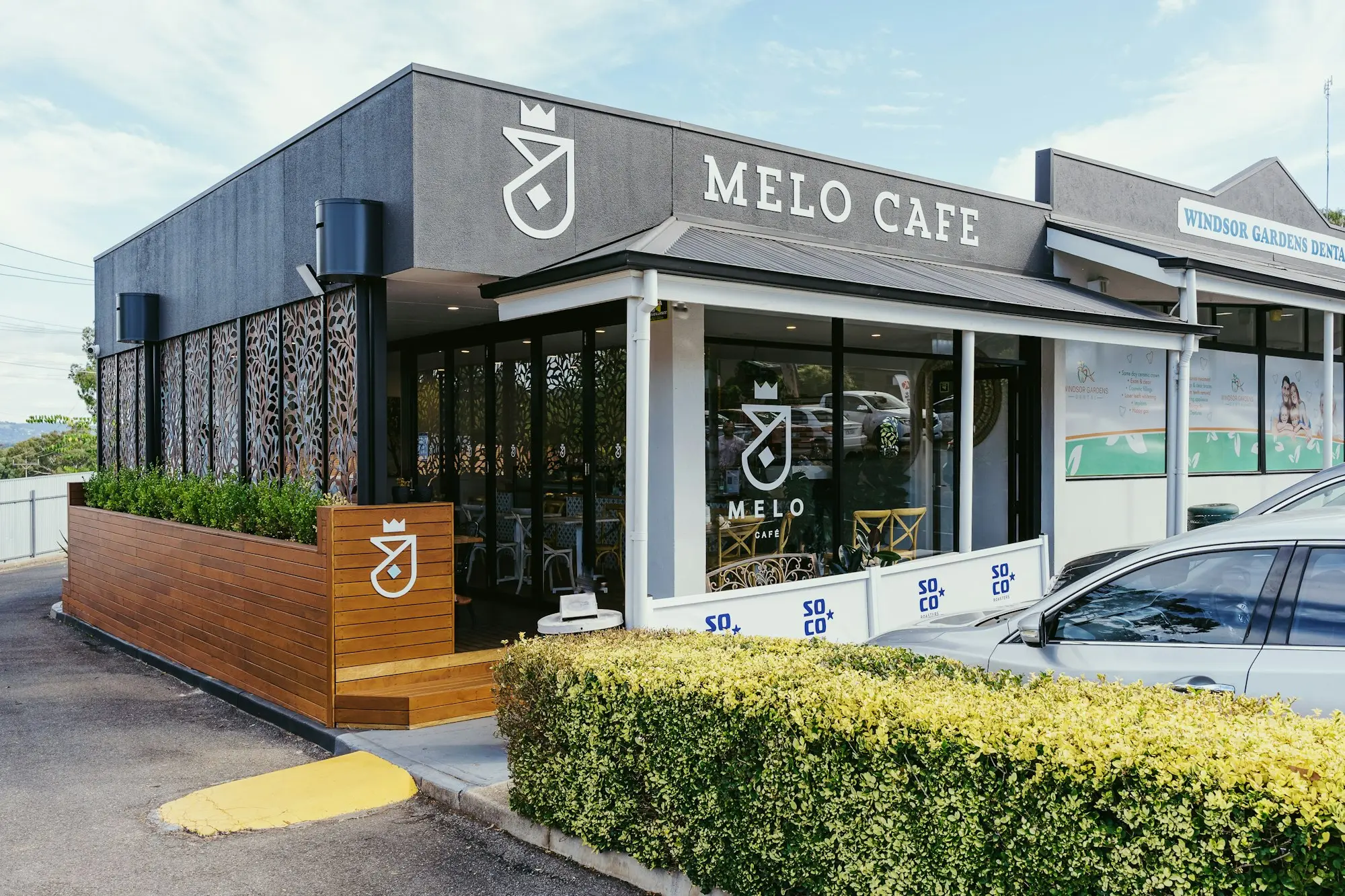 Indigenous owner cafe counter